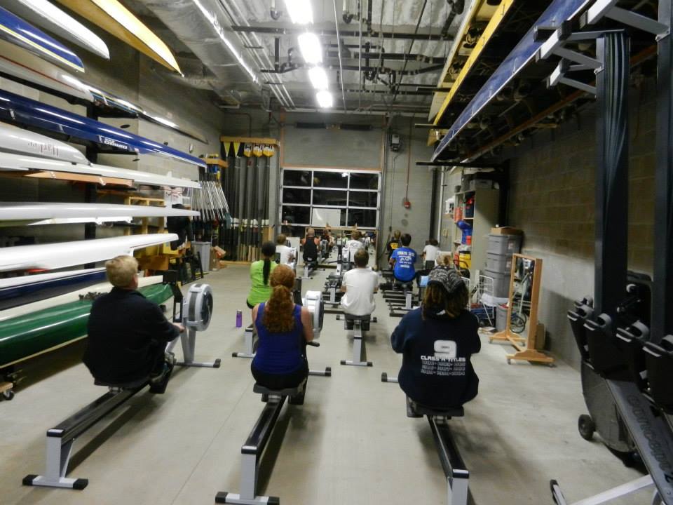 Erging in the boat bay