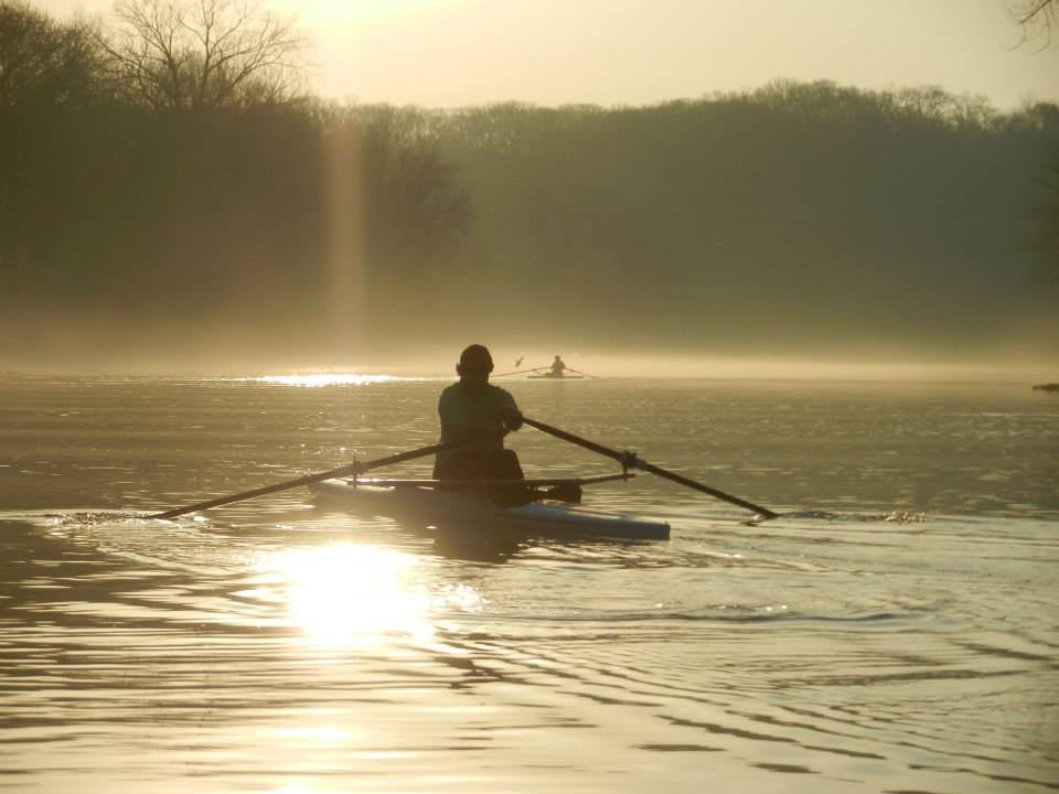 Foggy morning on the Iowa River