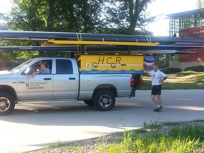 Moving some boats on the truckler (truck-trailer)